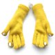 thumbnail image 3 of Guantes de invierno de punto de cinco dedos con puños extra largos y forro de terciopelo de jacquard para niñas coreanas, 3 of 6