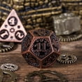 thumbnail image 2 of Cusdie 7-Die Metal DND Dice Set, Mechanical Gear Metal Polyhedral D&D Dice Set for DND Dungeons and Dragons TTRPG Role Playing Games, 2 of 5