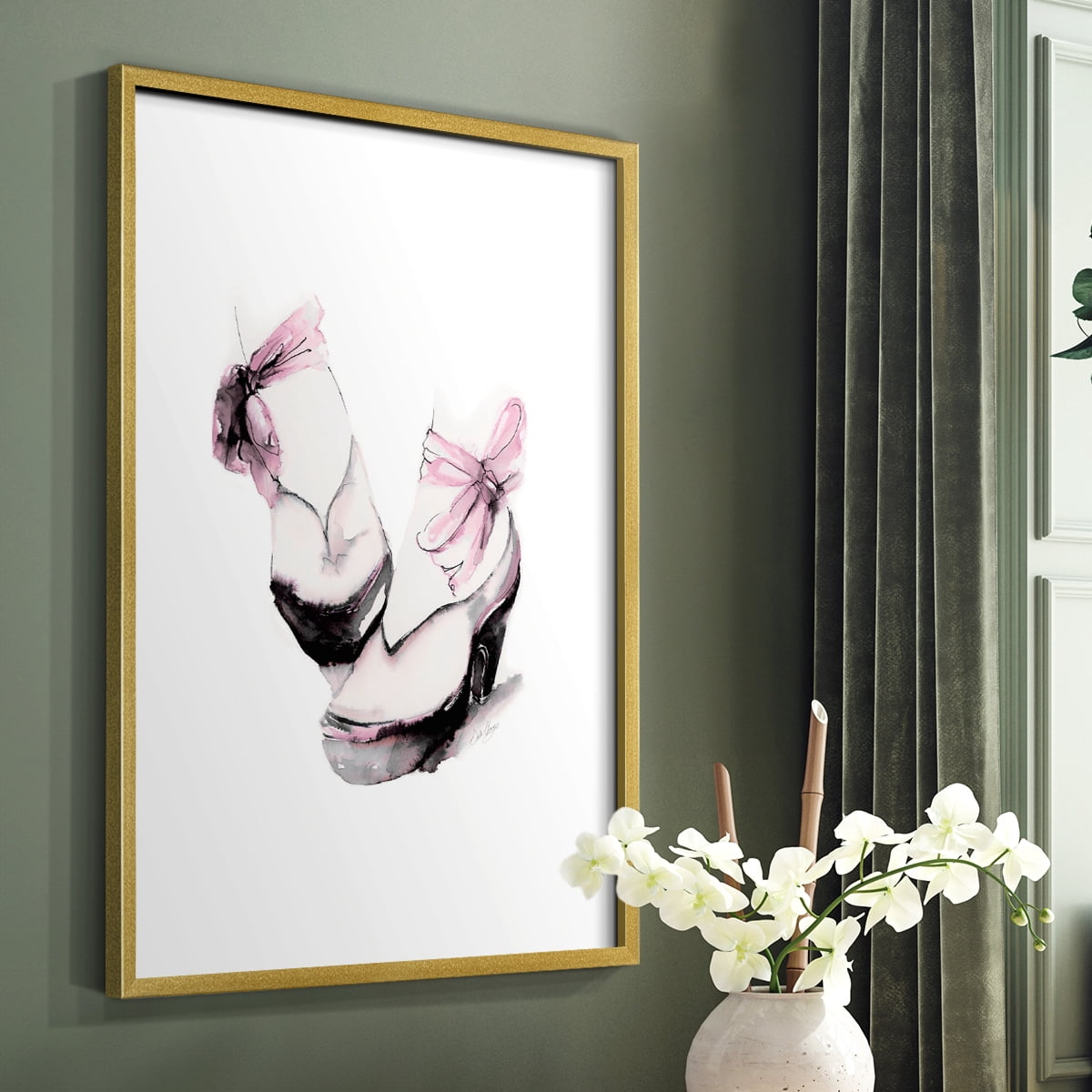 Ballet Platform in Paper Solid Wood 11 x 14 Framed Print