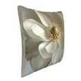 thumbnail image 2 of Xecao Elegant Ivory Flower Print Soft Velvet Decorative Throw Pillow Covers, Square Cushion Cases for Bed, Sofa, Living Room, Car, and Indoor Outdoor Use-18"x18", 2 of 8