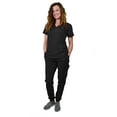 thumbnail image 1 of GT Performance Ensemble de Sarrau Jogger à Encolure en V pour Femmes 4FLEX, Résistant aux Plis, Bleu Marine, 1 of 2