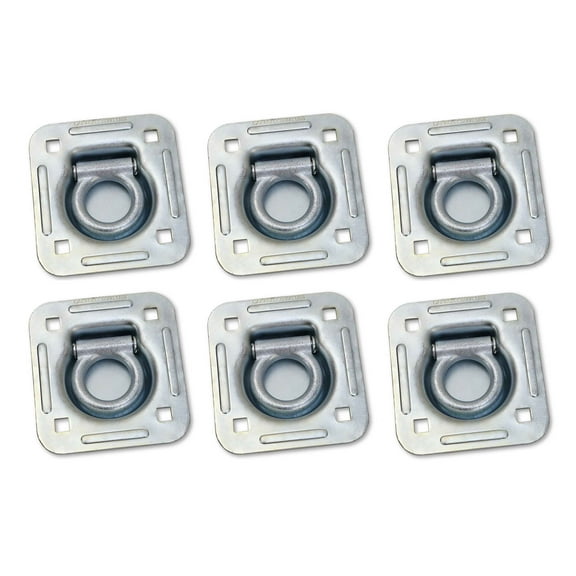 (6) LIBRA Recessed D-Rings for Trailer RV Flush Mount Tiedown- 27023