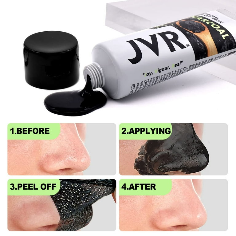 JVR Blackhead Remover Mask, 2 in 1 Charcoal Peel Off Face Mask