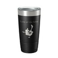 thumbnail image 1 of Lake of the Isles Map Tumbler Travel Mug Insulated Laser Engraved Coffee Cup Minneapolis Minnesota 20 oz Black, 1 of 5