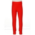 thumbnail image 3 of Fldy Youth Girls' Athletic Dance Leggings Kids Solid Compression Pants Running Active Yoga Tights Red 10, 3 of 7