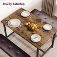 thumbnail image 7 of Farmhouse Dining 4 Kitchen Table Set with 2 Benches, 7 of 7