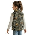 thumbnail image 3 of Uorisanigo Girls Boys Zippered Vest Warm Outwear Fashion Sleeveless Full Zipper Jacket Hunting Forest Vest for Fall & Winter Kids Stand Up Collar Jacket Trendy Clothing, 3 of 7