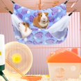 thumbnail image 4 of Heart Pattern Hammock for Small Animals - Perfect for Guinea Pigs, Rats, Chinchillas, Parrots, Sugar Gliders & Ferrets. Available in Purple & Coffee., 4 of 4