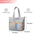 thumbnail image 4 of Multicolor Ethnic Striped Pattern Travel Tote Bags for Women Carry On,Large Weekender Bags for Women Travel,Multi Functional Duffle Bag for Work,Shopping,Sports, 4 of 5