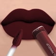 thumbnail image 2 of JIN 1 lápiz labial líquido resistente al agua con brillo de labios aterciopelado mate marrón oscuro, labios color marrón nude, maquillaje coreano para tinte de labios, esmalte de labios, cosméticos, 2 of 5