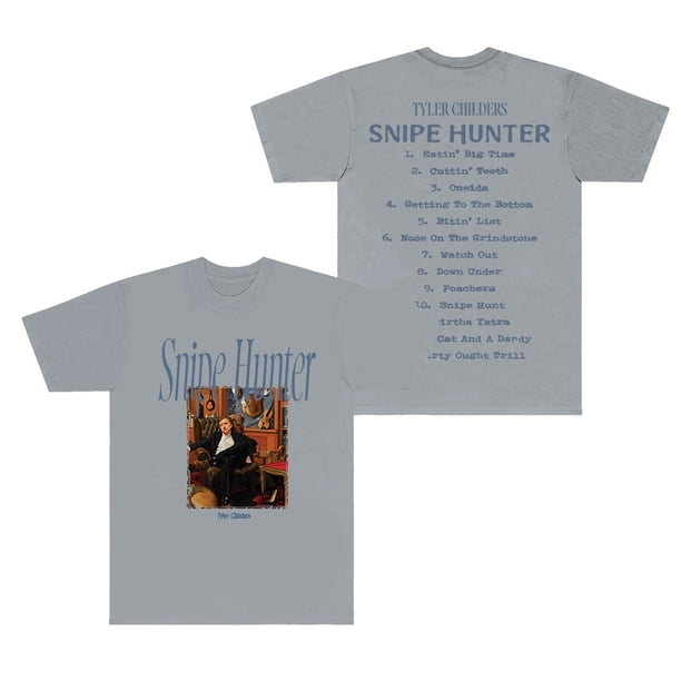 Tyler Childers Tracklist Camisetas Snipe Hunter Mujeres Hombres Camiseta de manga corta con cuello redondo