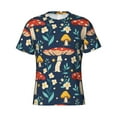 thumbnail image 3 of Naloa Colorful Mushrooms Men's T-Shirt Sport T-shirt Men's Basic Tee Casual Men's Shirt, Round Neck, Short Sleeves - Medium, 3 of 5