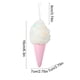 thumbnail image 3 of Adorno mini de pastel de donuts de helado de Macaron de Navidad | Decoración colgante de espuma azul claro rosa Amarillo 6,3x2,75 in | Accesorios para árbol de Navidad Sweet Resistente a colisiones, 3 of 6