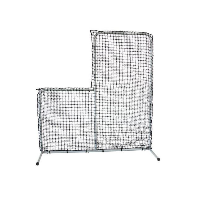 SKYWALKER SPORTS Baseball Softball Pitchers L Screen, 6 FT Protective Training Pitching Screen, Powder Coated, Heavy Duty Steel Frame and Durable, UV Protected Netting