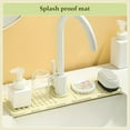 thumbnail image 4 of Faucet Mat for Kitchen Sink - Premium Silicone Sink Splash Guard & Draining Mat - Multipurpose Sink Protector and Organizer - Ideal Kitchen Accessories for Hygienic and Tidy Spaces (3,Yellow), 4 of 5