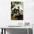 thumbnail image 2 of ARTCANVAS A Deer Chased By Dogs 1725 Canvas Art Print by Jean Baptiste Oudry - Size: 26" x 18" (1.50" Deep), 2 of 9