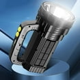 thumbnail image 1 of Fridja Clearance under 5$ Handheld Light Strong Light Flashlight Rechargeable Super Bright Outdoor Lighting Household Portable Searchlight, 1 of 6