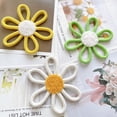 thumbnail image 3 of 6 Pcs Boho Nursery Decor Daisy Flower Woven Macrame Wall Hanging，Daisy Flower Wall Decor Bohemian Nursery Decorations for Home Dorm Art(Multicolor,7.87 Inches), 3 of 5