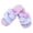 Multicolor, variant on CTM Open Toe Cross Band Fur Slide Slippers (Women)