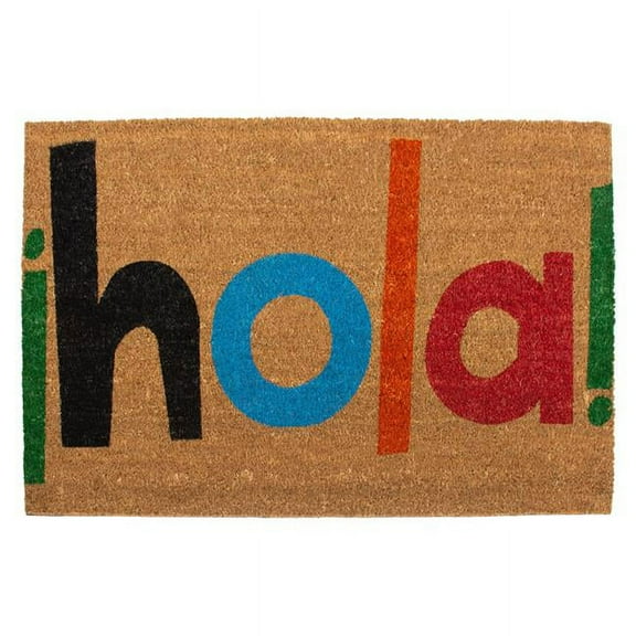 Calloway Mills  24 x 36 in. Hola Rectangular Doormat, Natural & Black