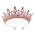 thumbnail image 4 of Crown Bride Quinceanera Headpieces, Tiara de boda, para niñas nupciales, regalo, accesorios para el cabello, elegante para fiesta de graduación de Estilo G Macarena Corona, 4 of 8