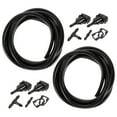 thumbnail image 1 of Windshield Wiper Fluid Hose for Cleaning 2pcs Black Rubber and Plastic 2-meter Long, 1 of 8