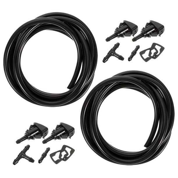 2 mangueras para líquido limpiaparabrisas, manguera de limpieza de parabrisas automotriz, tubo de líquido lavaparabrisas