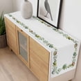 thumbnail image 4 of Green Eggs Easter Table Runner - 90 Inch Long, Kitchen Dining Table Runner Dresser Scarves, Leaves Elegant Pastoral Botanical Farmhouse Decor for Coffee Tables Wedding Party Banquet, 4 of 8
