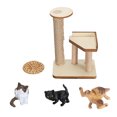 thumbnail image 2 of Juego De Figuras De Gato DIY, Construcción De Madera Contrachapada, Compacto Y Portátil, único Y Llamativo Con Adorable árbol De Gato, Casa De Muñecas Interactiva,, 2 of 7