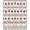 Red Green Cream, Pattern 1, variant on Design&I 8'x10' Washable Area Rug Wildlife Motif Forest Southwestern Border Cabin Farmhouse Pinecone Playful for Living Room, Family Extra Large Skid-Resistant Low Profile