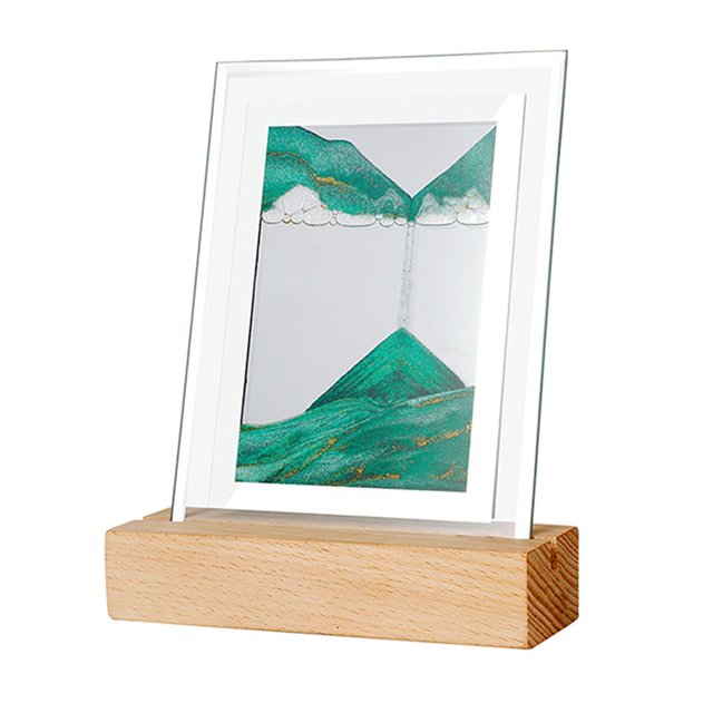 Imagen Arte Noche Luz Paisaje Pintura Arte Verde Gloria Imagen de arena dinámica