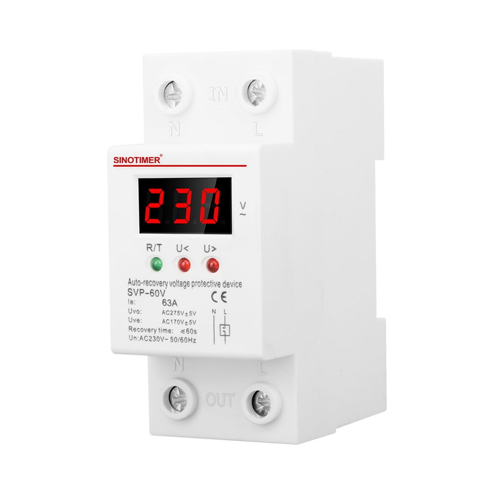 SINOTIMER SVP-60V Auto-Recovery Voltage Protective Device Single Phase ...