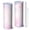 White, variant on 20oz Stainless Steel Skinny Tumbler with Telescopic Straw, Vacuum Insulated Slim Travel Cup, 360° Full Wrap Printed, Fluid Smoke Aurora Art Style