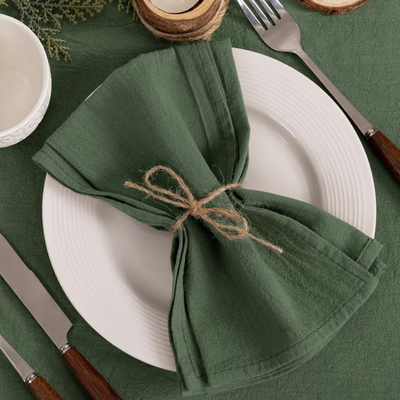 Vibrant Green Washable Cloth Napkins Pack of 4 17x17 Inches Perfect for Party Decor