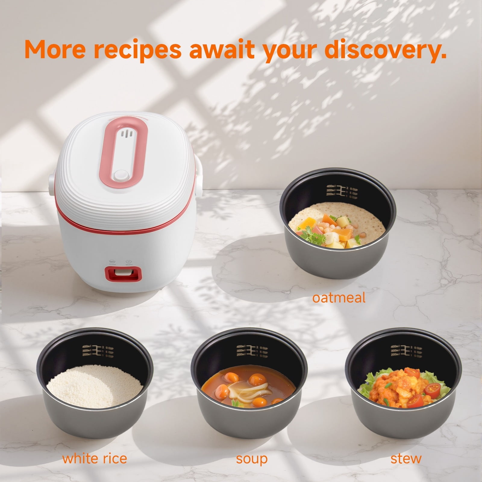 Mini Rice Cooker, Pink