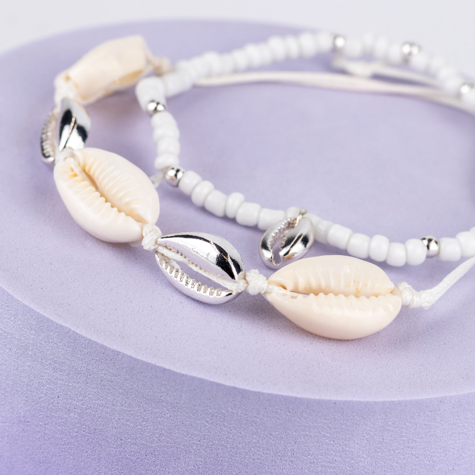 Sandy Cowrie Shell and Pearls String Bracelet – The Solshine Jewelry Co.