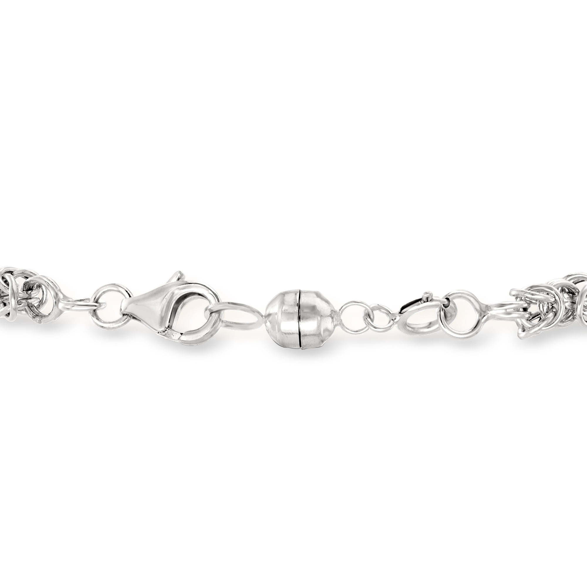 Ross-Simons Italian Set Of 2 Small Magnetic Clasp Converters: 14kt Yellow Gold and 14kt White Gold, Women's, Adult