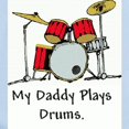 thumbnail image 2 of CafePress - My Daddy Plays Drums! Body Suit - Baby Light Bodysuit, Size Newborn - 24 Months, 2 of 4