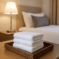 thumbnail image 5 of Set of 12 - 13" x 13" White Washcloths | 100% Cotton | Hotel Value Collection, 5 of 12