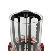 Miumaeov 10 L Commercial Hot Chocolate Dispenser Hot Beverage Warmer Hot Chocolate Maker Machine Hot Drinks Pot 110V 400W Electric Chocolate Heater with Adjustable Temperature 86-194 °F Red