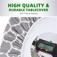 thumbnail image 3 of Clear Plastic Tablecloth Protector Heavy Duty Vinyl Table Cover Oil Proof Wipeable for Indoor Outdoor Dining Table Use(x Square), 3 of 7