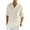 Beige, variant on COOFANDY Men's Cotton Linen Shirts Long Sleeve Casual T-Shirts Hippie Summer Beach Tops