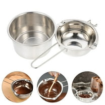 LOLIPPYY Stainless Steel Chocolate Fondue Pot 1 Set Compact for Friends Gathering