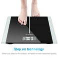 thumbnail image 6 of Clearance! Large Display Digital Bathroom Scale with Step-On Technology in Black, Accurately Measures up to 400 Pounds, 6 of 7