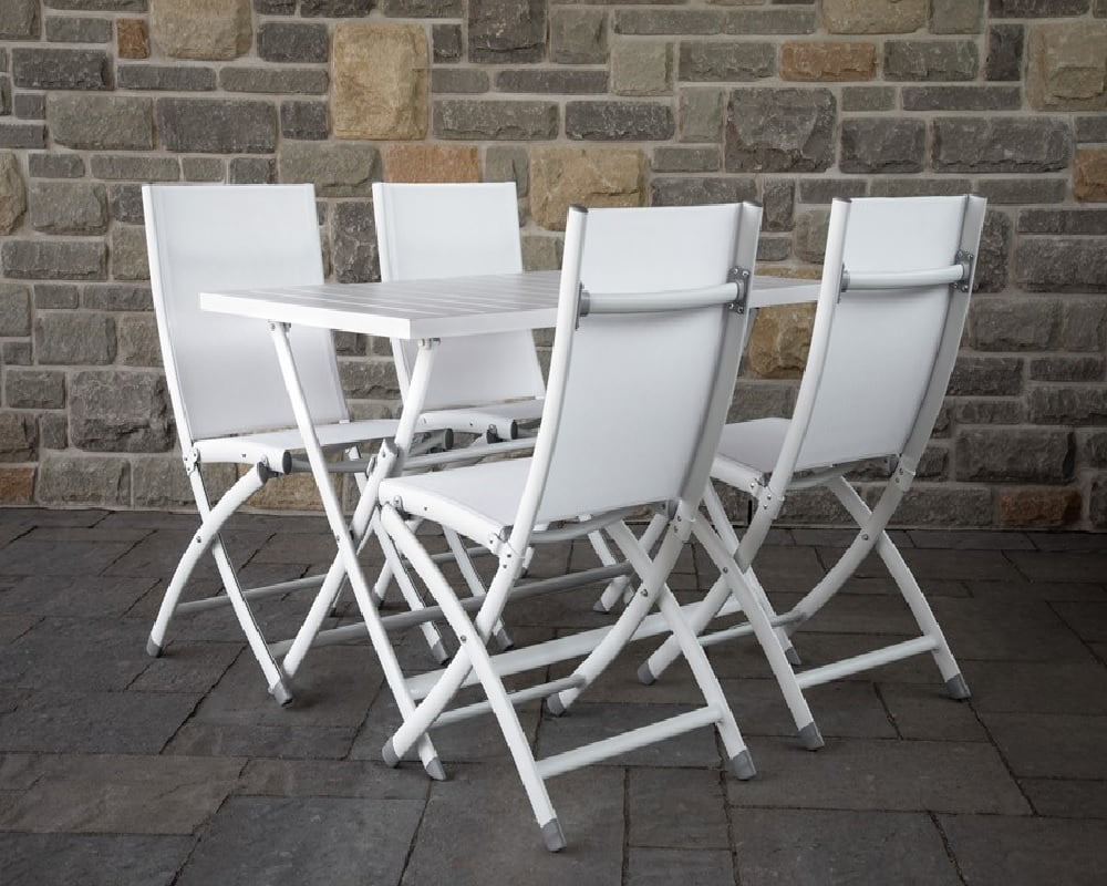 aluminium folding table and chairs