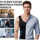 thumbnail image 4 of 3 Piezas Camiseta de Compresión para Hombre, Camiseta Interior Deportiva Ideal, Fajas Abdominal Reductora Deportivo con Fuerte contracción, para Postura Moldera, Correr, Gym, 4 of 4