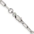 thumbnail image 3 of Sterling Silver 3.25mm Elongated Open Link Chain (30 X 3.25) Made In India qfc53-30, 3 of 5