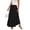 *Black, variant on VBVC Women's Cotton Midi Skirt,Ladies LightweightA-Line Skirt,Tiered Business Work Swing Skirt For Women,Black,S-2XL