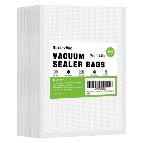 Vacuum Sealer Bags, Food Saver Bags, Vacuum Seal Bags, 100Pc 2.7X4 Inch Commercial Grade Precut Bag, Bpa Free Food Vac Bags for Storage, Meal Prep Or Sous Vide