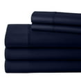 thumbnail image 4 of Split California King Sheet Set 28" EXTRA DEEP POCKET, 700-Thread-Count 100% Egyptian Cotton 5 PC Navy Blue, 4 of 9
